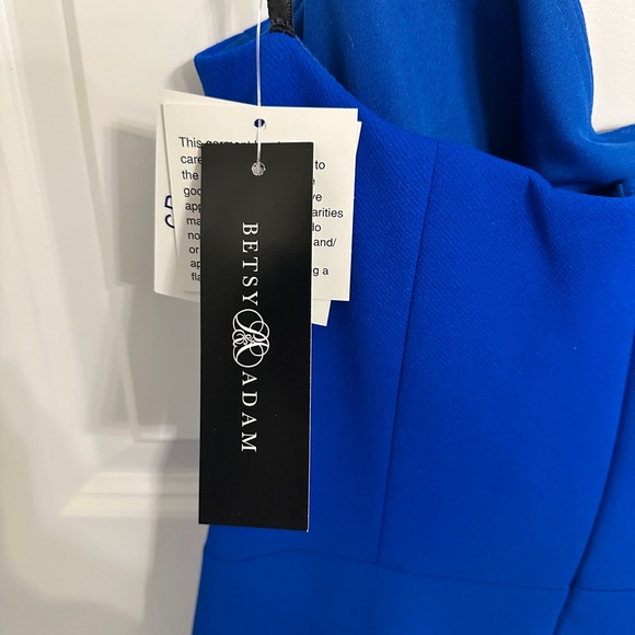 Betsy Adam stunning cobalt blue sweetheart neckline formal dress size 6 - Picture 4 of 5